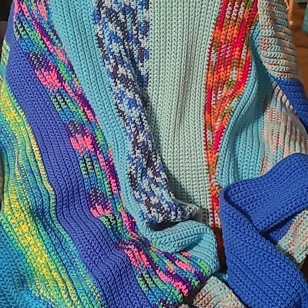 Hand Crafted Crochet Quilt New